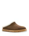 La Canadienne Eva Shearling Lined Slipper In Brown