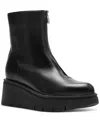 La Canadienne Deon Genuine Shearling Waterproof Bootie In Black Leather