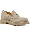 La Canadienne Daniel Waterproof Platform Penny Loafer In Stone
