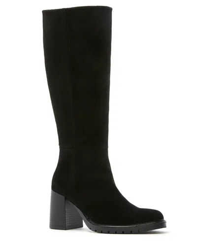La Canadienne Women's Lanna Waterproof Stacked Heel Boots In Black