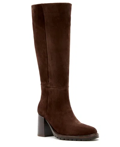 La Canadienne Women's Lanna Waterproof Stacked Heel Boots In Brown
