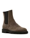 La Canadienne Quinn Suede Chelsea Ankle Booties In Cement