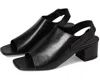 La Canadienne Women's Ricco Slingback Block Heel In Black In Black