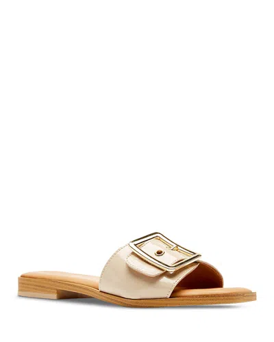 La Canadienne Stefan Waterproof Slide Sandal In Neutral