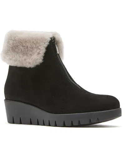 La Canadienne Women's Try City Dry Shearling Lined Zipper Boots In Black