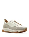 La Canadienne Venus Mixed Leather Slip-on Style In Off-white