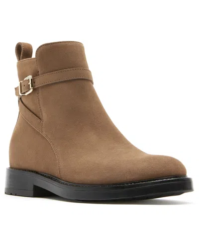 La Canadienne Women's Waive City Dry Suede Zipper Booties In Brown