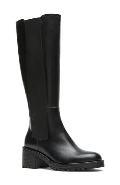 La Canadienne Worldly Knee High Boot In Black Leather