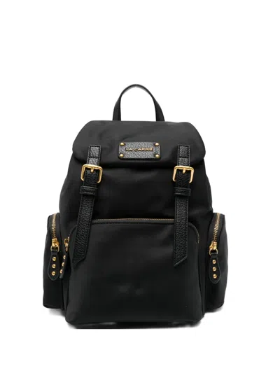 La Carrie Buckle Backpack In Black