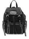 La Carrie Dark Wave Studded Backpack In Black