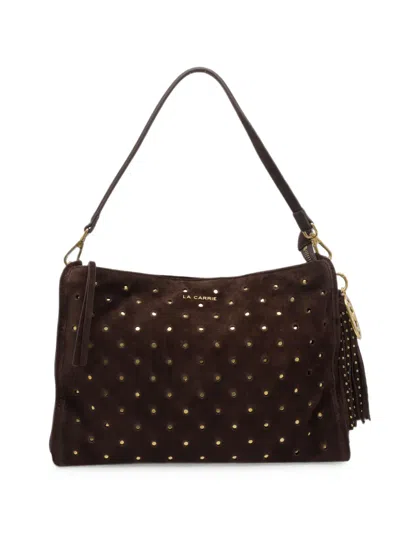 La Carrie Downtown Strass-embellished Shoulder Bag In Pattern