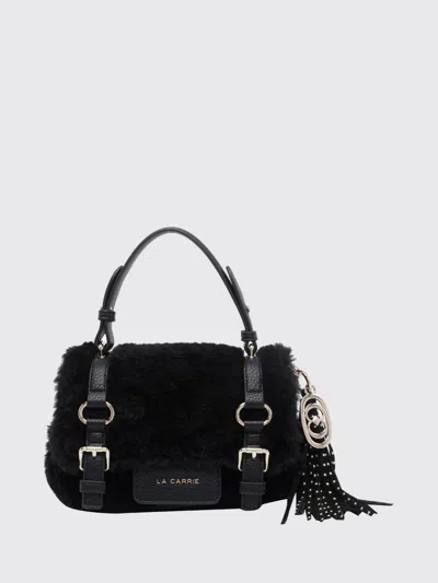 La Carrie Teddy Buckle-detail Clutch Bag In Blue