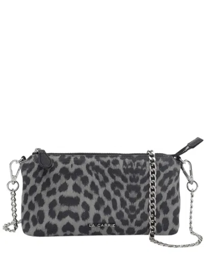 La Carrie Lio Leopard-print Cross Body Bag In Pink