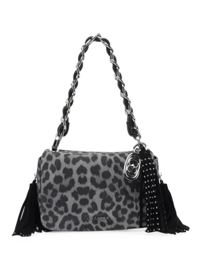 La Carrie Lio Leopard-print Shoulder Bag In Pattern