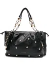 La Carrie Navajo Studded Tote Bag In Black