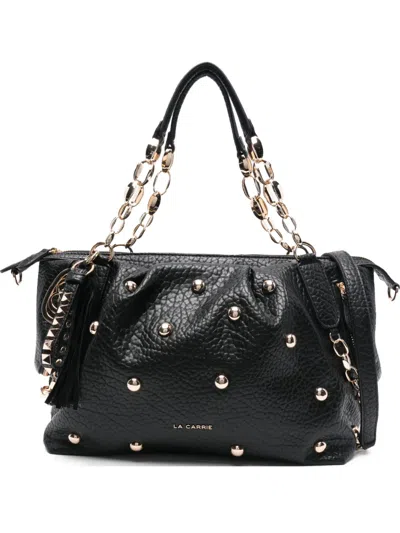 La Carrie Navajo Studded Tote Bag In Black