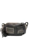La Carrie Planets Studded Tassel Shoulder Bag In Black