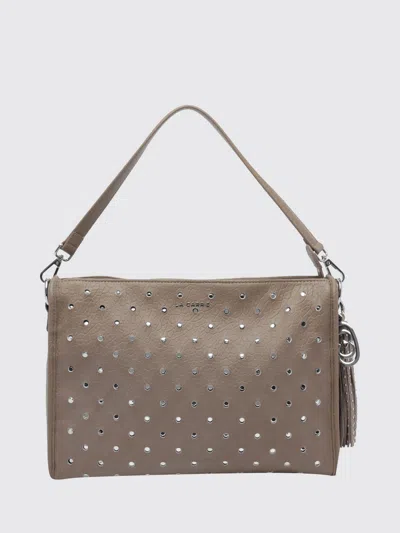 La Carrie Downtown Strass-embellished Shoulder Bag In Orange