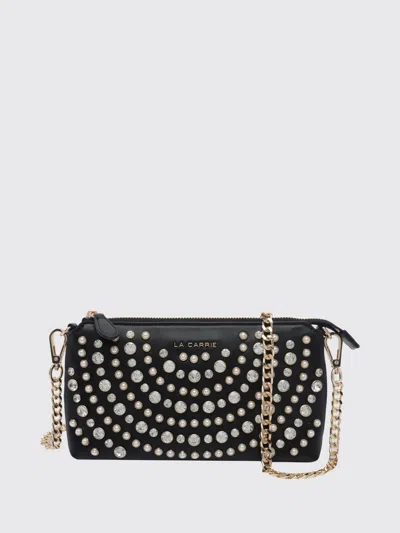 La Carrie Shoulder Bag Woman Color Black In Pink