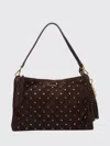 La Carrie Downtown Strass-embellished Shoulder Bag In Brown