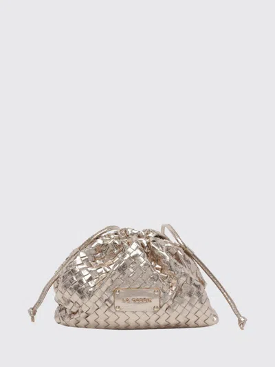 La Carrie Shoulder Bag Woman Color Gold In Silver