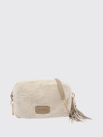La Carrie Teddy Faux-fur Shoulder Bag In Neutral