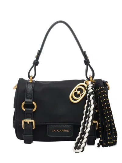 La Carrie Small Atena Crossbody Bag In Black