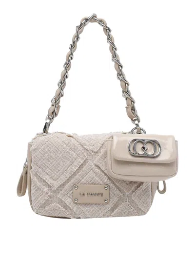 La Carrie Small Isabel Cross Shoulder Strap In Neutral