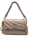 La Carrie Stephy Quilted Chain Shoulder Bag In Pink
