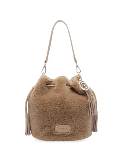 La Carrie Handbag Woman Color Beige In Neutral