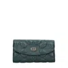 La Carrie Wallets Green In Verde Blu E Verdi
