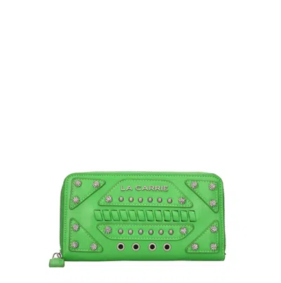 La Carrie Wallets In Verde Blu E Verdi