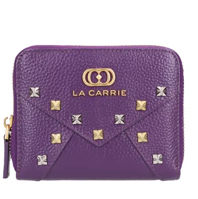 La Carrie Wallets In Viola Blu E Verdi