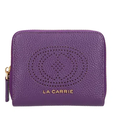 La Carrie Wallets In Viola Blu E Verdi