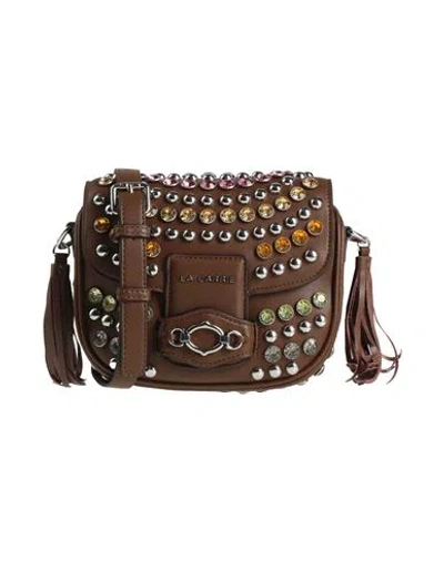La Carrie Woman Cross-body Bag Brown Size - Leather