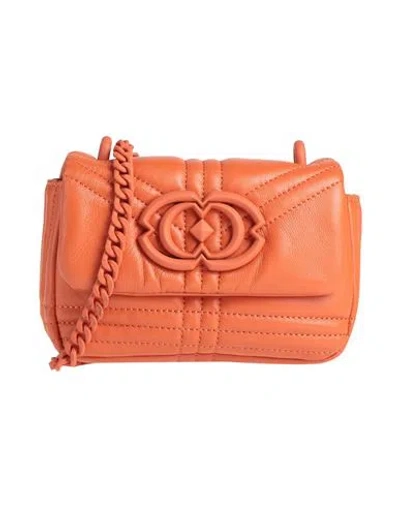 La Carrie Woman Cross-body Bag Orange Size - Leather In Orange