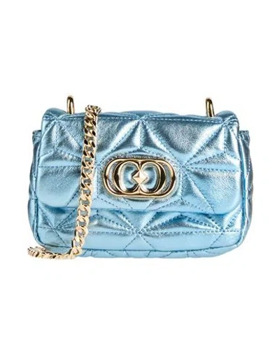 La Carrie Woman Cross-body Bag Azure Size - Leather In Blue
