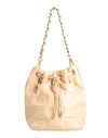 La Carrie Woman Handbag Beige Size - Leather