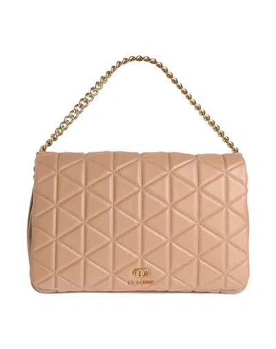La Carrie Woman Handbag Beige Size - Leather In Sand