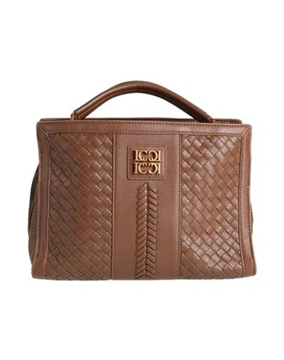 La Carrie Woman Handbag Brown Size - Textile Fibers