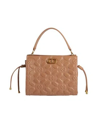 La Carrie Woman Handbag Camel Size - Leather In Beige