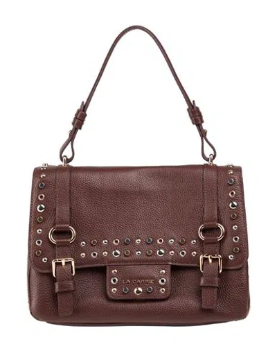 La Carrie Woman Handbag Chocolate Brown Size - Leather