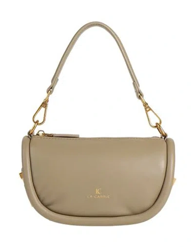 La Carrie Woman Handbag Khaki Size - Textile Fibers In Sand