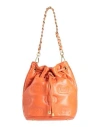 La Carrie Woman Handbag Orange Size - Leather