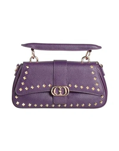 La Carrie Woman Handbag Purple Size - Leather