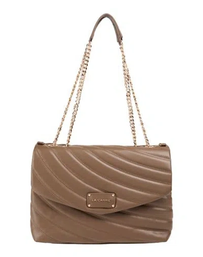 La Carrie Woman Shoulder Bag Brown Size - Leather