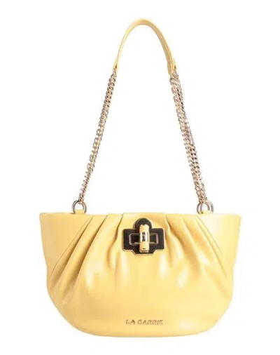 La Carrie Woman Shoulder Bag Mustard Size - Polyurethane In Yellow