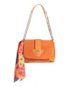 La Carrie Woman Shoulder Bag Orange Size - Leather