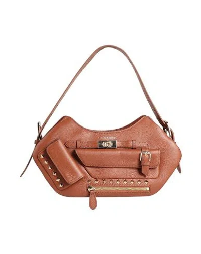La Carrie Woman Shoulder Bag Tan Size - Leather In Brown