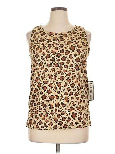 La Chine Classic By Galinda Wang Sleeveless Blouse In Brown